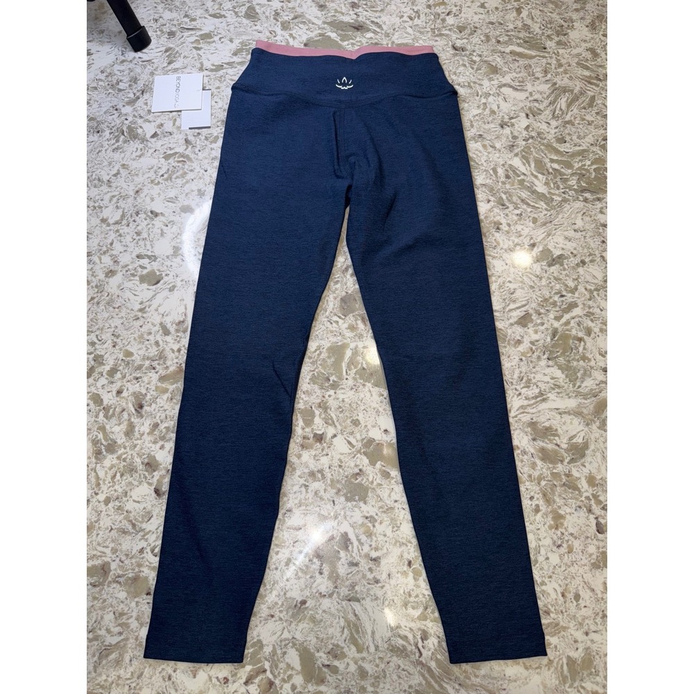 Beyond Yoga Womens High Waisted Spacedye Leggings Navy Mauve Pink S 007JV - Picture 3 of 4